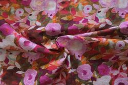 Lady McElroy - Blossom and Brushstroke - Pink - Cotton Pure Lawn