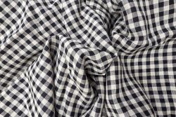 Lady McElroy - Classico Gingham - Black - Linen Chambray