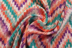 PREORDER Lady McElroy - Painted Mountains - Jade - Viscose Challis Lawn