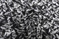 Lady McElroy Songbird Monochrome - Black - Loretta Lawn