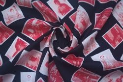 Lady McElroy - Forever Memories - Red -  Cotton Pure Lawn