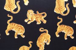 PREORDER Lady McElroy - Tigeriffic - Navy - Viscose Challis Lawn