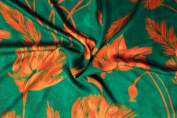 Lady McElroy Coastal Poppies - Storrie Sateen