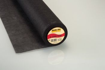 Charcoal Medium Weight Standard Iron-on Non-Woven Interfacing/Interlining by Vilene Vlieseline 90cm Wide