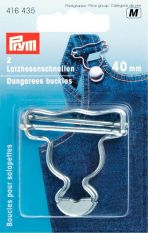 Prym Prym Dungaree Buckles 40mm Silver 2pc