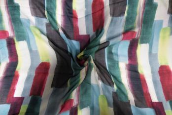 Lady McElroy Adella Deneen - Wine - Nicole Voile Lawn - Remnant - 2.15m