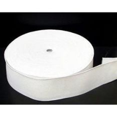 50mm Woven Waistband Elastic - White