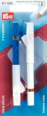 Prym Chalk Pencils + Brush White/Blue