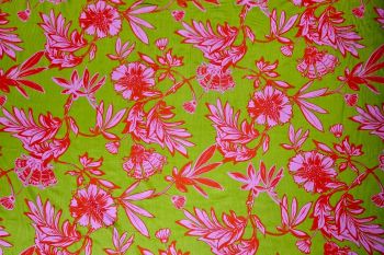 Lady McElroy Lime Blossom - Cotton Satin