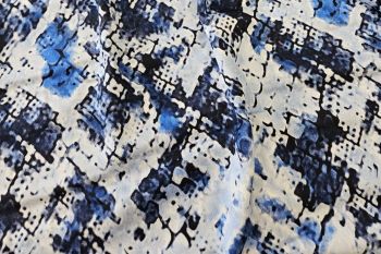 Lady McElroy Arctic Current - Organic Rayon Gemma Sateen - Remnant - 3.4m