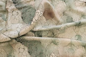 Lady McElroy - Earthen Mosaic - Viscose Challis Lawn