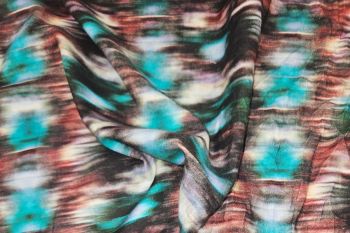 Lady McElroy - Blurred Geometric - Brushed Rayon Twill