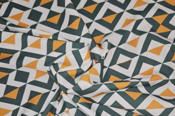 Lady McElroy Interlocking Cubes - Viscose Rickardi Lawn