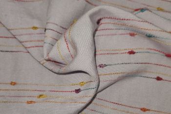 Lady McElroy Stitch Bobble - Linen Mix Chambray 