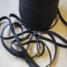 6mm Wide Black Elastic