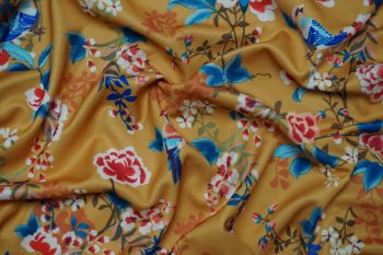 Lady McElroy Chaffinch Bough Old Gold - Remnant - 2m