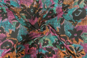 Lady McElroy A Touch Of Africa - Viscose Challis Lawn - Remnant -2m