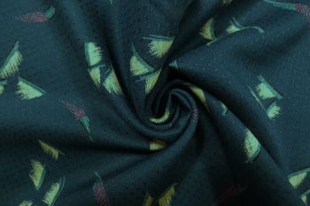 Lady McElroy Alison - Dark Teal - Textured Viscose Dobby