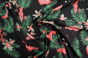 Lady McElroy All Pink in the Tropics Cotton Pesante Poplin - Remnant - 3m