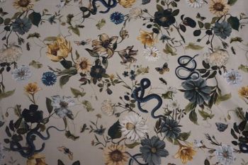 Lady McElroy Anaconda Anthesis - Buttermilk - Marlie-Care Lawn Remnants-3m