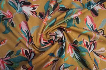 Lady McElroy Artisan Display - Ochre - Viscose Challis Lawn