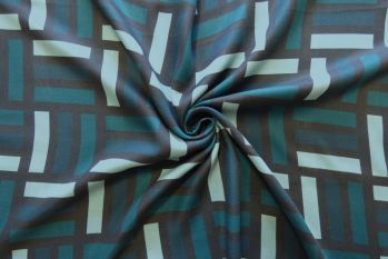 Lady McElroy Atlantic Kujenga - Rayon Crepe - Remnant - 1.4m