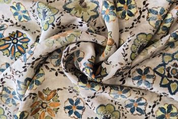 Lady McElroy - Aurelia's Tapestry - Sandwashed Silk-Mix Crepe De Chine