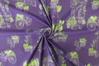 Exclusive Lady McElroy Bloomin' Bikes - Cotton Marlie-Care Lawn - Remnant - 3m