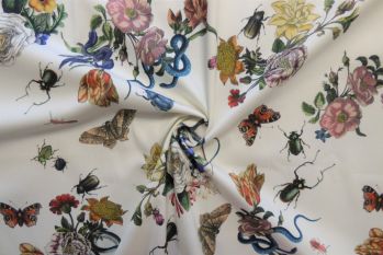 Lady McElroy Cobra Corsage - Chantilly Cream - Stretch Cotton Candess Drill - Remnant - 3m