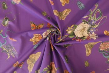 Lady McElroy Cobra Corsage - Purple Marlie-Care Lawn Remnant 2.1M