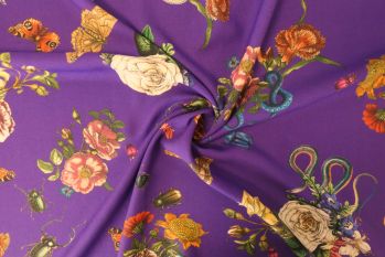 Lady McElroy Cobra Corsage - Purple Chloe Chambray