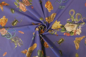 Lady McElroy Cobra Corsage - Royal Marlie-Care Lawn - Remnant -3m