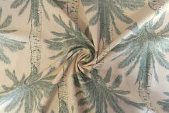 Lady McElroy Coconut Palms - Pure Silk Cassia Noil Remnants
