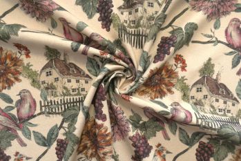 Lady McElroy Cottage Charm - Pure Silk Cassia Noil - Remnant - 5.4m
