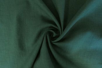 Lady McElroy Cruise - Oeko-Tex Sustainable Pure Linen Chambray - Forest Green - Remnant - 2.4m