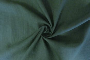 Lady McElroy Cruise - Oeko-Tex Sustainable Pure Linen Chambray - Hunter Green - Remnant - 1.8m