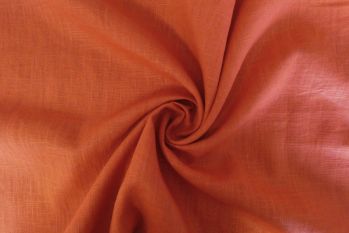 Lady McElroy Cruise - Oeko-Tex Sustainable Pure Linen Chambray - Mandarin - Remnant - 1m