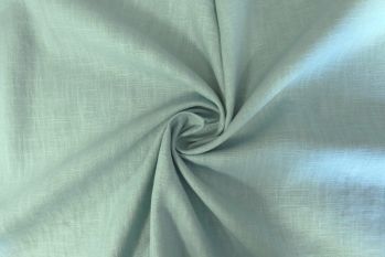Lady McElroy Cruise - Oeko-Tex Sustainable Pure Linen Chambray - Sea Glass - Remnant - 3m