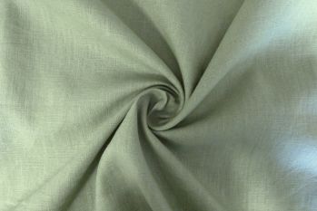 Lady McElroy Cruise - Oeko-Tex Sustainable Pure Linen Chambray - Thyme - Remnant - 3.3m