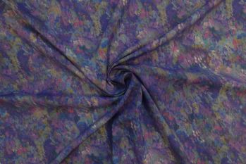 Lady McElroy Crushed Petals - Amethyst - Chloe Chambray - Remnant - 3m