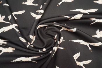 Lady McElroy Cygnus Return - Black (Luxury Scuba Jersey) - Remnant - 2m