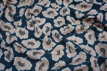 Lady McElroy Dahlia Petal - Salmon - Remnant - 3m