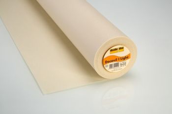 Decovil-Light Beige Fusible Interfacing/Interlining with a Leather-like Handle by Vilene Vlieseline 90cm Wide