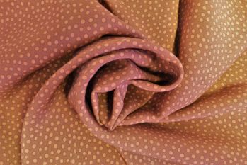 Lady McElroy Dotty About Dots - Cinnamon - Viscose Challis Lawn - Remnant - 3m