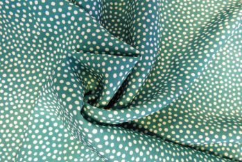 Lady McElroy Dotty About Dots - Fern Green - Viscose Challis Lawn