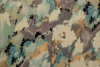 Lady McElroy - Dreamscape Pastel - Aqua - Viscose Challis Lawn