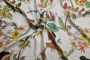 Lady McElroy Aloha Dance - Daybreak - Storie Sateen