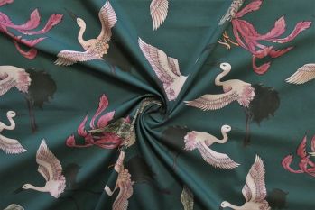 Lady McElroy Fight In Flight - Viscose Challis Lawn - Remnant - 3m