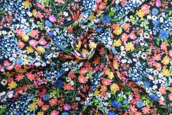 Lady McElroy Floral Affair - Viscose Rickardi Lawn - Remnant - 1.5m