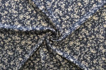 Lady McElroy Floral Apollo - Viscose Challis Lawn - Remnant - 1.0m